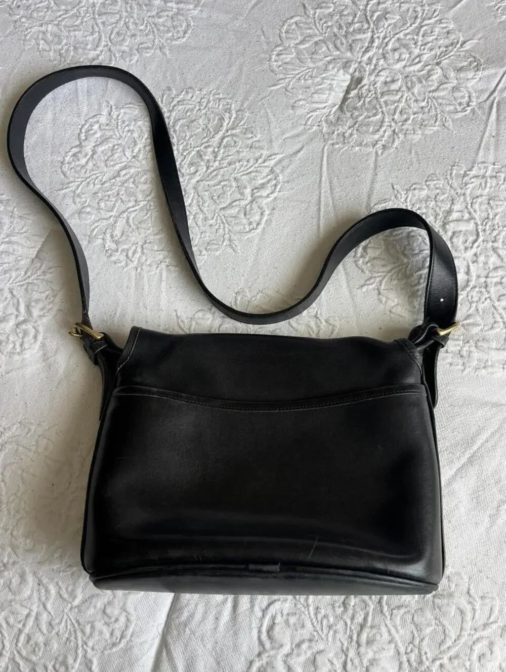 Vintage Coach black soho Fletcher leather crossbody bag